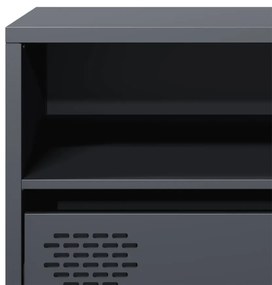 antracit hidegen hengerelt acél TV-szekrény 135x39x43,5 cm