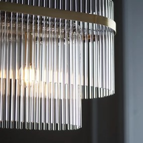 Endon 112573 - Csillár láncon MARIETTA 4xE14/6W/230V réz/átlátszó