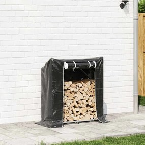 Tűzifa állvány esővédővel 100,5x40,5x110,5 cm horganyzott acél