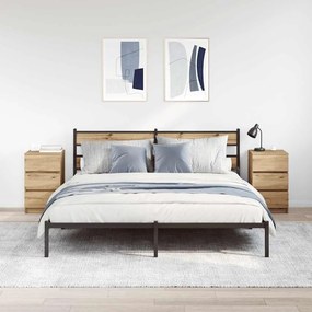 vidaXL 2 db kézműves tölgy éjjeliszekrények 3 fiókkal 39x35x65 cm