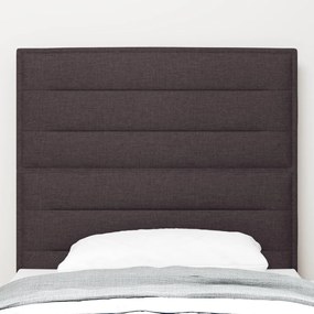 LED Főtámla Vonal Design Sötétbarna 90 cm Szövet