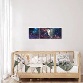 A világegyetem képe (órával) (90x30 cm)