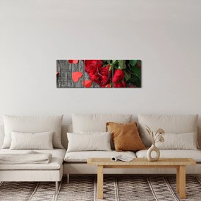 Rózsa képe (órával) (90x30 cm)