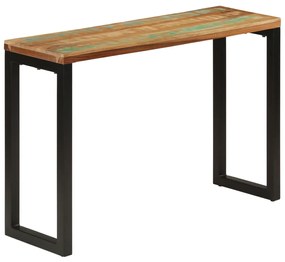 tömör újrahasznosított fa tálalóasztal 110x35x75 cm