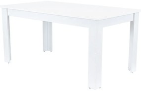 Yorki Standard étkezőasztal 160x90 cm fehér