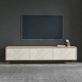 Imaj Travertine and Gold TV-asztal