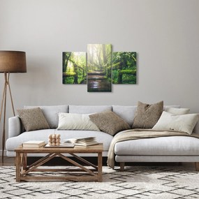 Kép - falépcsők az erdőben (90x60 cm)