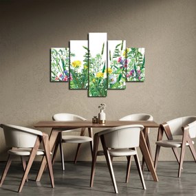 Kép - Festett réti virágok (150x105 cm)
