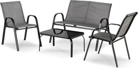 Kerti bútor szett szürke színben – MINNESOTA