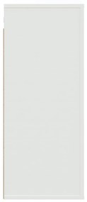 fehér szerelt fa faliszekrény 80x33x80 cm