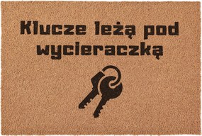 Lábtörlő Kulcsok az ablaktörlő alatt Ajándék az ajtó alá kókusz 60x40