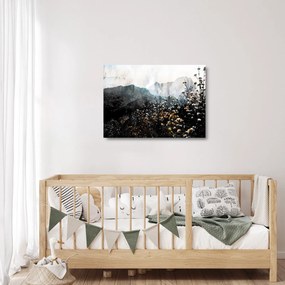 Üveg kép - Vadvirágok illusztrációja (70x50 cm)