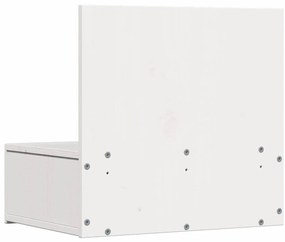 Éjjeli asztal 2 pcs Fehér 42 x 32.5 x 40 cm Tömör fenyőfa