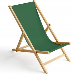 Napozóágy Fa Strand Összecsukható Állítható Szín Egyszínű Zöld