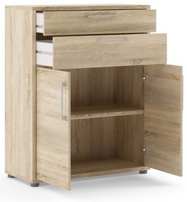 Natúr színű moduláris polcrendszer elem tölgyfa dekorral 84x105 cm Prima – Tvilum