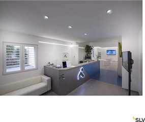 SLV NUMINOS® MOVE DL L 1003666 Beépíthető spotlámpa 1x25.41W/LED 3000K 2200LM IP20