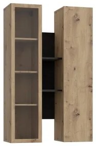 Fali polc INAR tölgy/fekete