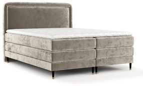 Világosbarna boxspring ágy 140x200 cm Dove – Maison de Rêve