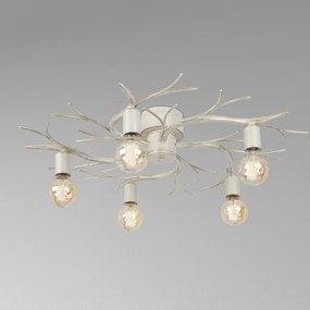 Mennyezeti lámpa GARNISH 5xE27/15W/230V fehér/patinás