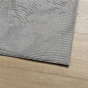 IZA szürke rövid szálú skandináv stílusú szőnyeg 160 x 230 cm