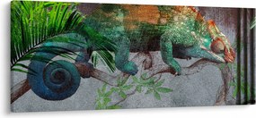 Kép - kaméleon (120x50 cm)
