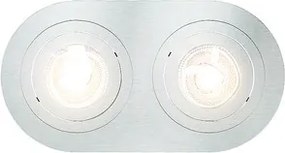 RENDL BIZZ II billenthető szálcsiszolt alumínium 12V GU5,3 2x50W