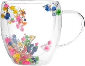 Seco pohár dupla falú, virágokkal alacsony 0,25 l Homla