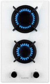 Klarstein Goldflame Domino, gáztűzhely, 2 sárgaréz égő, üvegkerámia