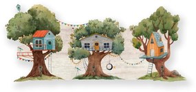 Zöld gyerek falifogas Tree House - Little Nice Things