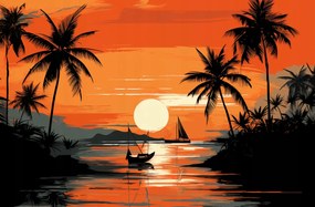 Poszter 91,5x60cm Trópusi nyugalom