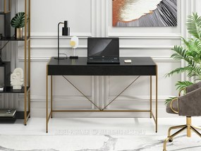 PC asztal Unica (fekete fa + arany). 1109852