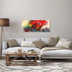 Vörös ara papagájok képe (120x50 cm)