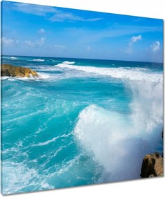 Vászonkép 80x80 Nyugtalan tenger Hullámok