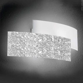 Gea Luce LARA A P arg - Fali lámpa LARA 2xE14/42W/230V ezüst