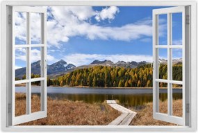 Poszterek 90x60 Tájkép Fa híd