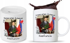 Donald Tusk Bögre Platform Készlet Persely fényképes nyomtatással