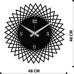 Enzoclock fém falióra, 48×48 cm – S026