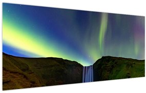 Kép - Aurora Borealis Izlandon (120x50 cm)