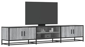 szürke sonoma színű szerelt fa TV-szekrény 210 x 35 x 41 cm