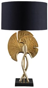 Ginko arany-fekete asztali lámpa 62 cm