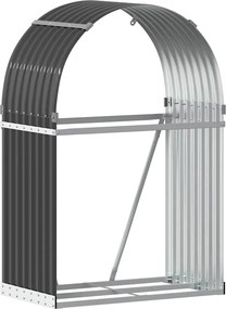 vidaXL antracit színű horganyzott acél fatörzstartó 80 x 45 x 120 cm