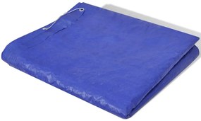 Négyszögletes PE medencetakaró 90 g/m² 540 x 207 cm