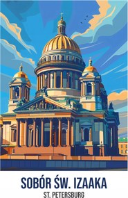 Poszter 53x81cm Szent Izsák zsinat