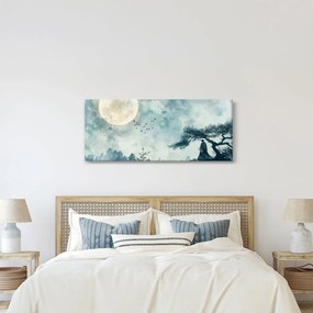 Kép - Telihold festmény (120x50 cm)