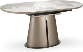 Robinson bővíthető étkezőasztal 160-200 cm bézs márvány/cappuccino