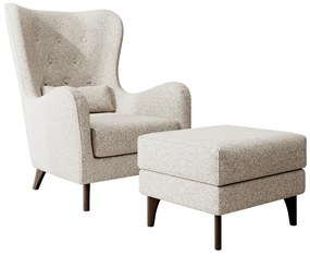 Fotel lábtartóval Calimero II  (krém + wenge). 1099320