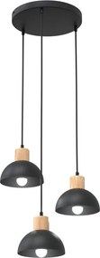 Emibig modern függeszték seco fekete emi1393/3prem