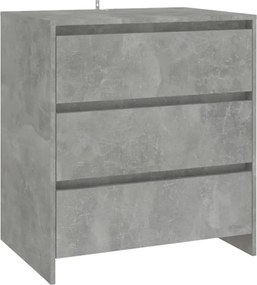 vidaXL betonszürke szerelt fa tálalószekrény 70x41x75 cm