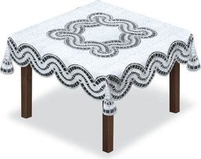 Mg 255132 Abrosz jacquard 100x100cm négyzet Szürke lengyel