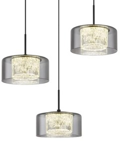 Globo 15634-3 - LED Csillár zsinóron FOGSY 3xLED/8W/230V